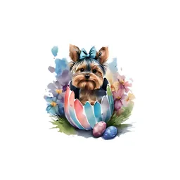 EASTER YORKIE DOGE