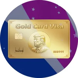 Gold Card Visa token logo