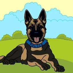 US CBP K-9 Dog token logo